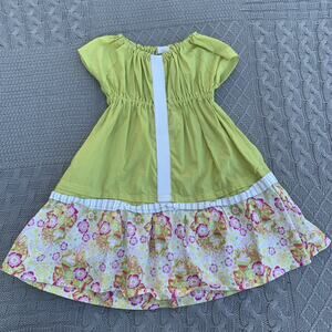 Boutique Seam Collection Chartreuse Off the Shoulder Dress ~ 6